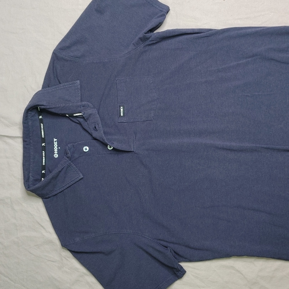 Hooey Golf Polo Mens Size Medium Blue Muted Short Sleeve‎ Casual - Picture 4 of 11